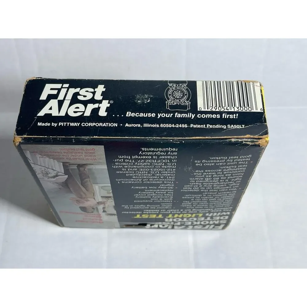 Pittway First Alert Smoke Fire Detector Sealed Box Model SA90LT